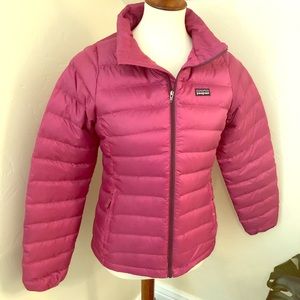 Jewel pink Patagonia girls puffer (petite ladies)